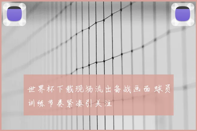 世界杯下载现场流出备战画面 球员训练节奏紧凑引关注